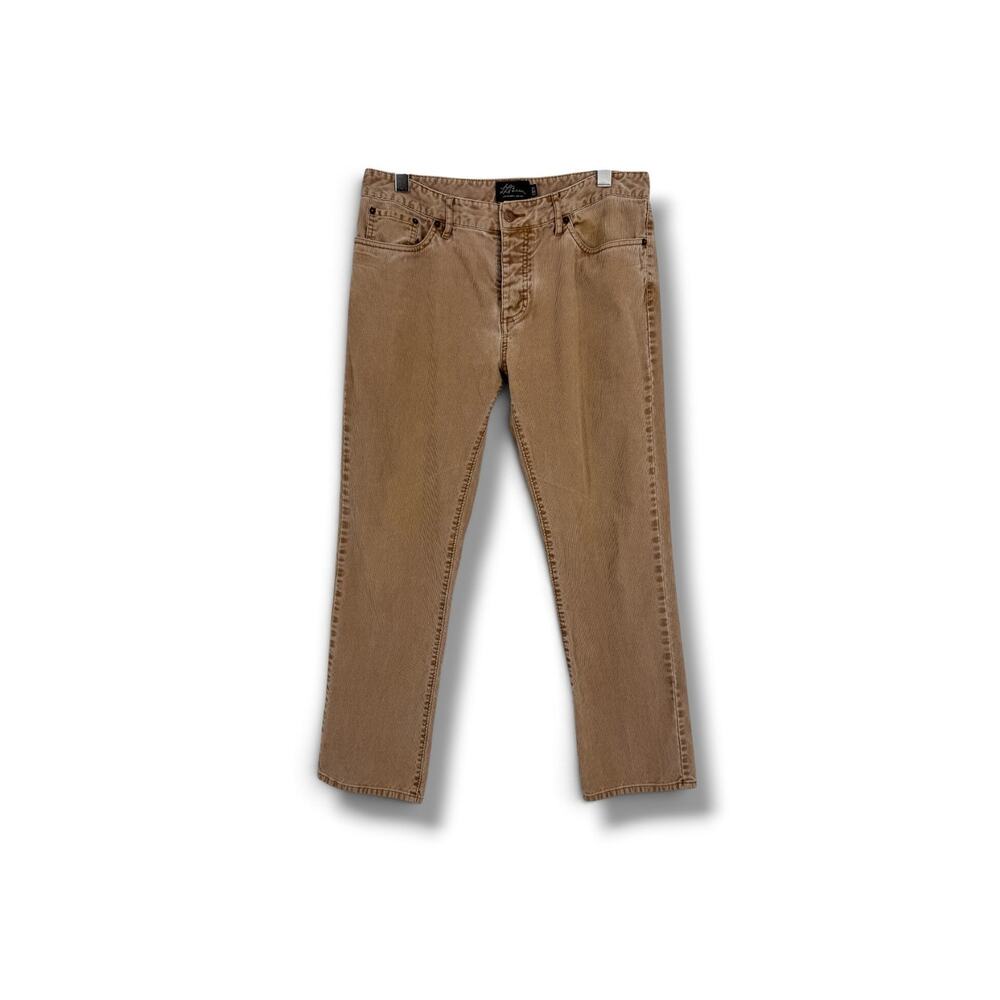 Vintage Y2K L.L. Bean corduroy pants men's 34x30 straight button fly tan khaki
